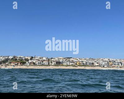 vista della costa della california dall'acqua Foto Stock