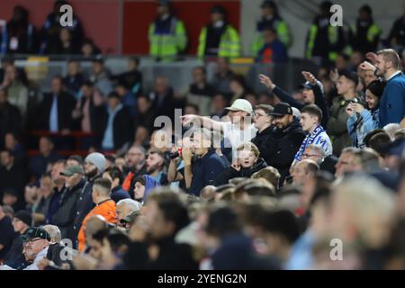 Durante la gara di Carabao Cup del 16° turno tra Brentford e Sheffield Wednesday al Gtech Community Stadium di Brentford martedì 29 ottobre 2024. (Foto: Jade Cahalan | mi News) crediti: MI News & Sport /Alamy Live News Foto Stock