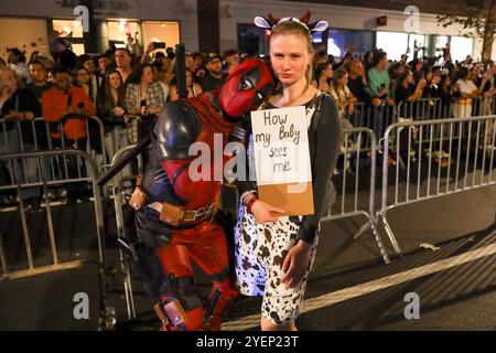 51esima sfilata annuale di Halloween a Lower Manhattan, New York, 31 ottobre 2024. Foto Stock