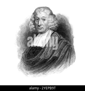 John Ray (29 novembre 1627 – 17 gennaio 1705) è stato un naturalista cristiano inglese ampiamente considerato come uno dei primi parsimonisti inglesi. Fino al 1670, scrisse il suo nome come John Wray. Da quel momento in poi, ha usato 'Ray', dopo 'aver accertato che tale era stata la pratica della sua famiglia prima di lui'. Pubblicò importanti opere sulla botanica, la zoologia e la teologia naturale. La sua classificazione delle piante nella sua Historia Plantarum, fu un passo importante verso la tassonomia moderna. Da Beetles di Duncan, James, 1804-1861 data di pubblicazione 1846 Foto Stock