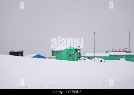 Stazione Academik Vernadsky. Base di ricerca di Vernadsky in Antartide Foto Stock