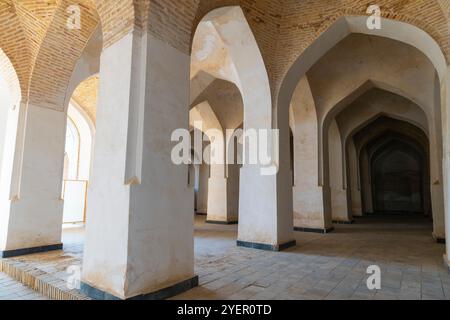 Ammira la storica moschea di Kalyan, il luogo principale nella sacra Bukhara. La moschea di Kalyan, che compone poi-Kalyan Ensemble, è la moschea centrale del santo B. Foto Stock