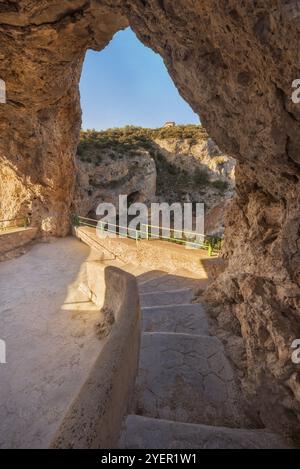 Punto panoramico di Ventano del Diablo a Cuenca, Castilla la Mancha, Spagna, Europa Foto Stock