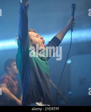 Entra a Shikari Live al New Brighton Floral Pavilion, 15.04.13 Foto Stock