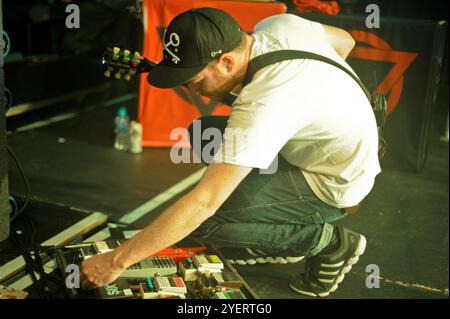 Entra a Shikari Live al New Brighton Floral Pavilion, 15.04.13 Foto Stock