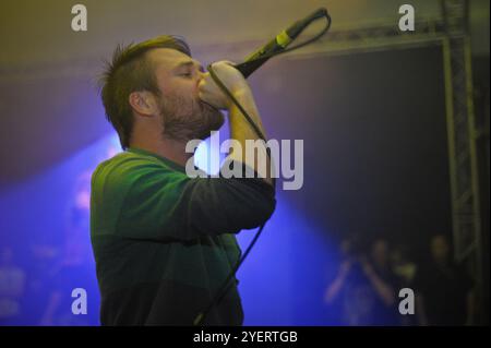 Entra a Shikari Live al New Brighton Floral Pavilion, 15.04.13 Foto Stock