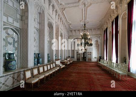 Il Palazzo Sitori-i-Mokhi Khosa o Palazzo come le stelle e la Luna, è un ex luogo di residenza di campagna dell'emiro di Bukhara. Il palazzo è stato costruito 19 anni Foto Stock