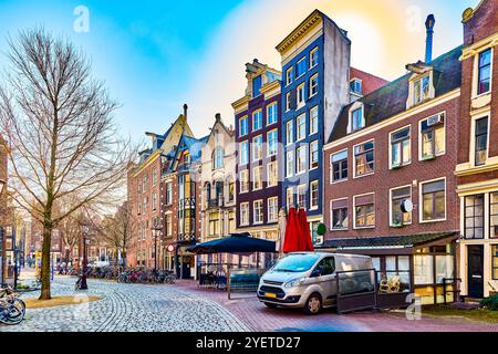 Splendida Amsterdam all'inizio della primavera. Foto Stock