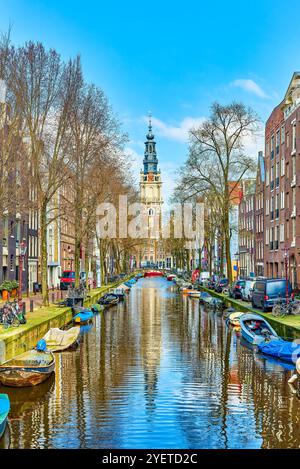 Splendida Amsterdam all'inizio della primavera. Foto Stock