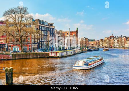 Splendida Amsterdam all'inizio della primavera. Foto Stock