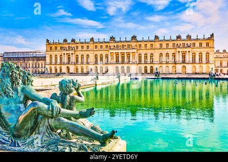 Magnifico sobborgo reale di Parigi - Versailles. Foto Stock