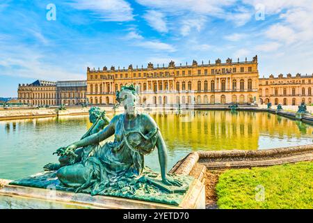 Magnifico sobborgo reale di Parigi - Versailles. Foto Stock