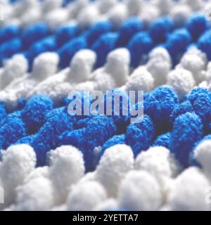 Primo piano su sfondo caldo lavorato a maglia in pile. Foto Stock