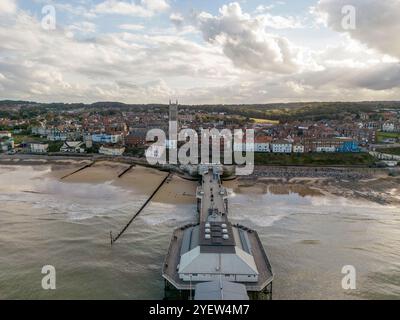 Molo di Cromer, città di mare vittoriana sulla costa settentrionale del Norfolk Foto Stock