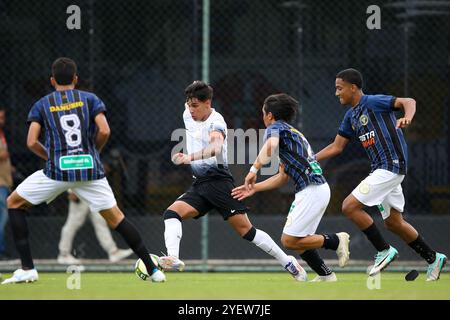 Recife, Brasile. 1 novembre 2024. PE - RECIFE - 01/11/2024 - COPPA ATLANTICO 2024, CORINTHIANS x PORTO-PE - lancio durante una partita tra Corinthians e Porto-PE valida per la Copa Atlantico 2024, tenutasi al CT do retro di Aldeia-PE. Foto: Marlon Costa/AGIF (foto di Marlon Costa/AGIF/Sipa USA) credito: SIPA USA/Alamy Live News Foto Stock