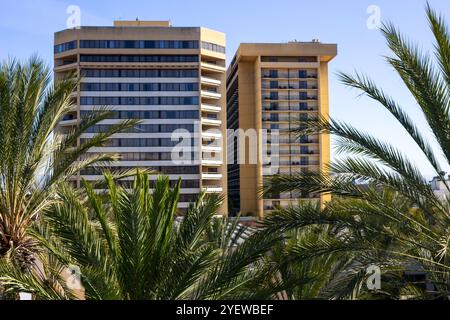 Anaheim, California, Stati Uniti - 01-26-2018: Una vista dell'Anaheim Marriott Hotel. Foto Stock