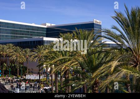 Anaheim, California, Stati Uniti - 01-26-18: Vista dell'Hilton Anaheim Hotel. Foto Stock