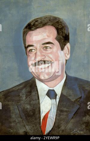 Iraq. Asia. Saddam Hussein Foto Stock