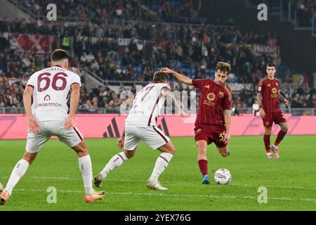 31 ottobre 2024, stadio Olimpico, Roma, Italia; serie A EniLive Football; Roma contro Torino; Tommaso Baldanzi dell'AS Roma Foto Stock