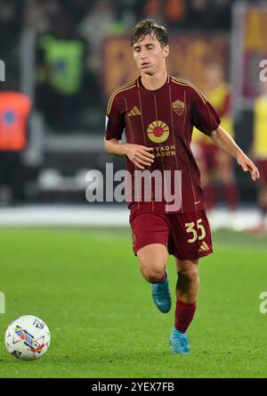 31 ottobre 2024, stadio Olimpico, Roma, Italia; serie A EniLive Football; Roma contro Torino; Tommaso Baldanzi dell'AS Roma Foto Stock