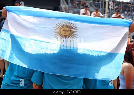 San Paolo, Brasile. 1 novembre 2024. Franco Colapinto (ARG) tifoso Williams Racing ai box. Campionato del mondo di Formula 1, Rd 21, Gran Premio del Brasile, venerdì 1 novembre 2024. San Paolo, Brasile. 01.11.2024. Campionato del mondo di formula 1, Rd 21, Gran Premio del Brasile, San Paolo, Brasile, giorno di qualificazione Sprint. Il credito fotografico dovrebbe essere: XPB/Alamy Live News. Foto Stock