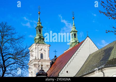 CRACOVIA, POLONIA - 21 DICEMBRE 2023: Chiesa di San Floriano a Cracovia, Polonia, il 21 dicembre 2023 Foto Stock