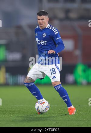 Como, Italia. 31 ottobre 2024. Alberto Moreno di Como 1907 durante la partita di serie A allo Stadio Giuseppe Sinigaglia, Como. Il credito per immagini dovrebbe essere: Jonathan Moscrop/Sportimage Credit: Sportimage Ltd/Alamy Live News Foto Stock