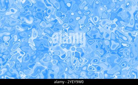 forme di curva astratte blu o sfondo stile piscina Illustrazione Vettoriale