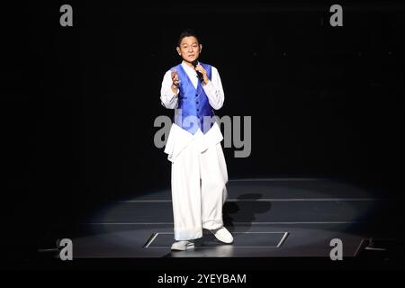 Taiwan, Cina. 2 novembre 2024. Il cantante Andy Lau si esibisce alla Taipei Arena durante la prima tappa del suo tour ''Today Is the Day'' a Taipei, provincia di Taiwan, Cina, il 1° novembre 2024. (Foto di Costfoto/NurPhoto) credito: NurPhoto SRL/Alamy Live News Foto Stock