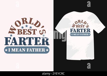 T-shirt SVG per la festa del papà Illustrazione Vettoriale