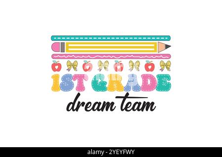 Progettazione SVG griglia insegnante Illustrazione Vettoriale