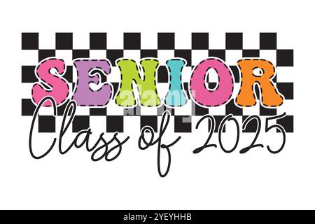 Magliette senior 2025 Illustrazione Vettoriale