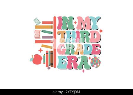 Leva del libro degli insegnanti SVG Design Illustrazione Vettoriale