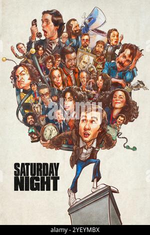 SATURDAY NIGHT (2024), diretto da JASON REITMAN. Credito: FOTO/album SONY Foto Stock