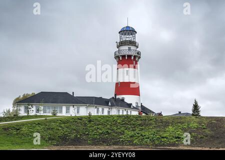 Faro in un villaggio di pescatori vicino a Ryazan, Russia, Europa Foto Stock