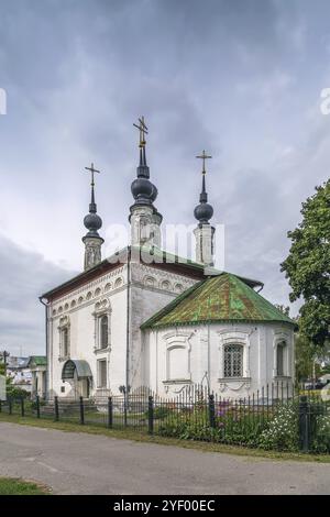 La chiesa di Tsarekonstantinovskaja è una chiesa ortodossa situata nel centro di Suzdal, in Russia, in Europa Foto Stock