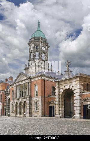 Bedford Tower nel castello di Dublino, Dublino, Irlanda, Europa Foto Stock