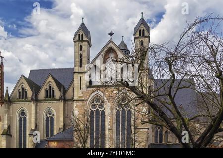 La cattedrale di Wetzlar è una grande chiesa situata nella città di Wetzlar, in Germania, in Europa Foto Stock