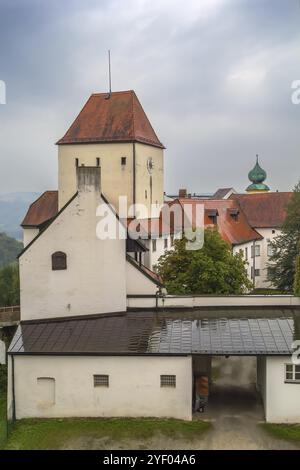 Veste Oberhaus è una fortezza fondata nel 1219 a Passau, in Germania, in Europa Foto Stock