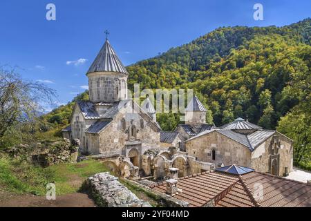 Haghartsin è un monastero del 13th secolo situato vicino alla città di Dilijan in Armenia Foto Stock