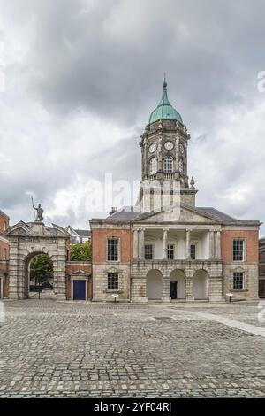 Bedford Tower nel castello di Dublino, Dublino, Irlanda, Europa Foto Stock