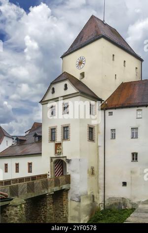 Veste Oberhaus è una fortezza fondata nel 1219, Passau, Germania, Europa Foto Stock