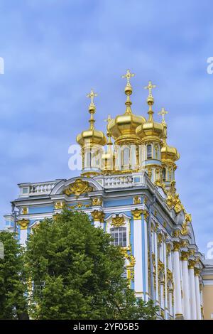 Cappella del Palazzo di Caterina, Carskoye Selo, Russia, Europa Foto Stock