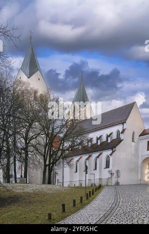 La cattedrale di Frisinga (Mariendom) è una basilica romanica a Frisinga, Baviera, Germania, Europa Foto Stock