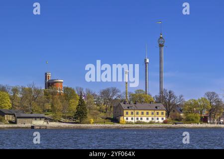 Kastellet è una piccola cittadella situata sull'isolotto Kastellholmen nel centro di Stoccolma, Svezia, Europa Foto Stock