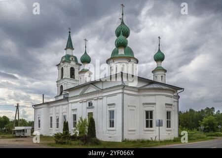 Chiesa di Sant'Andrea Stratilates a Sulosti vicino Rustov, Russia, Europa Foto Stock