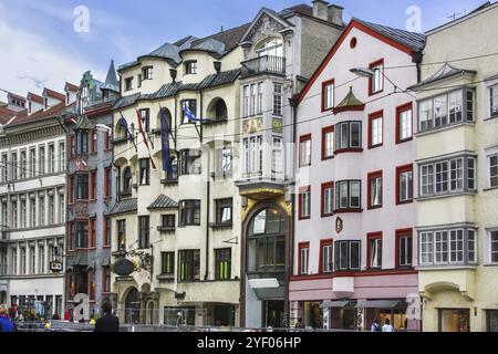 Nel centro di Innsbruck, Austria, Europa Foto Stock