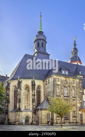 Chiesa di San Giacomo nel centro di Chemnitz, Germania, Europa Foto Stock