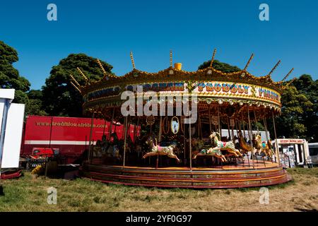 Newcastle Regno Unito: 26 giugno 2024: Fiera funebre Newcastle Hoppings nella giornata di sole Foto Stock