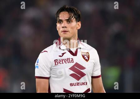 Samuele Ricci del Torino FC durante la partita di serie A tra AS Roma e Torino FC allo stadio Olimpico di Roma (Italia), 31 ottobre 2024. Foto Stock